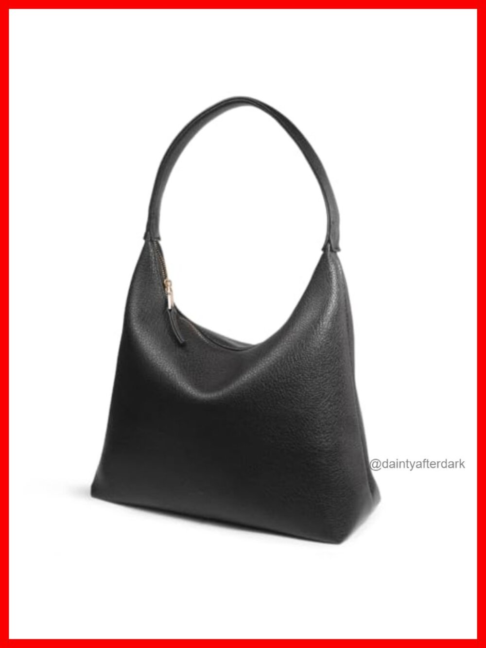 Vegan Leather Hobo Bag Medium Slouchy Shoulder Purse